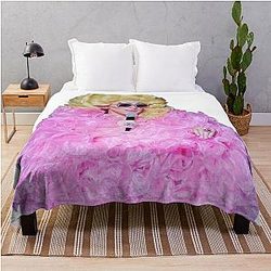trixie mattel pink thing Throw Blanket