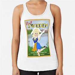 Trixie Mattel Visit Sweden  Racerback Tank Top