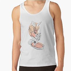 trixie mattel white rabbit blue Tank Top