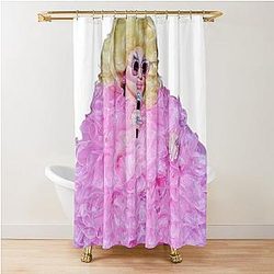 trixie mattel pink thing Shower Curtain