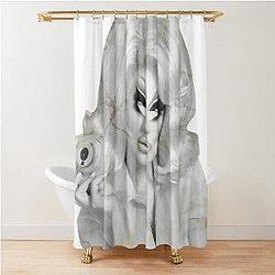 TRIXIE MATTEL MARBLE Shower Curtain