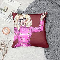 Trixie Mattel LA 2601 - Known for her exaggerated doll like makeup aesthetic Trixie Mattel Pillows