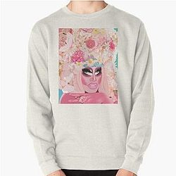 Trixie Mattel in Pink Pullover Sweatshirt
