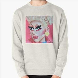 Trixie Mattel Painted Portrait Pullover Sweatshirt
