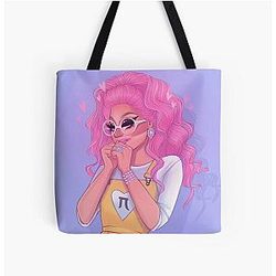 Trixie Mattel Pi Nerd Kitty All Over Print Tote Bag