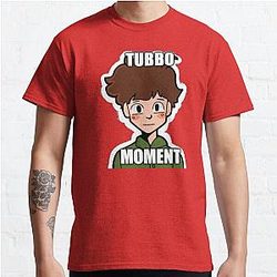 Tubbo T-Shirts - Tubbo Moment Red T-shirt