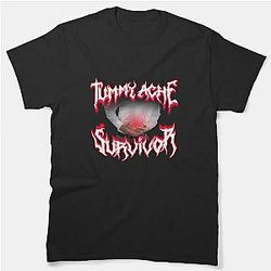 Tummy Ache Survivor Metal Design Classic T-Shirt