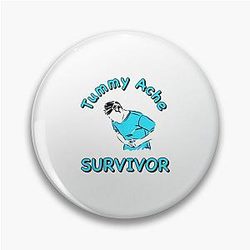 vintage tummy ache survivor Pin
