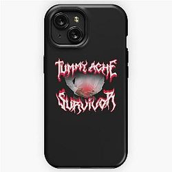 Tummy Ache Survivor Metal Design iPhone Tough Case