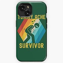Vintage Tummy Ache Survivor, Tummy Ache Survivor, Stomachache IBS                  iPhone Tough Case