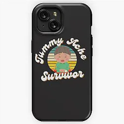 Tummy Ache Survivor sticker, Funny Tummy Ache Sticker, Stomach Ache Sticker, I'm A Survivor Sticker, Waterproof Sticker, Vinyl Sticker iPhone Tough Case