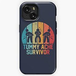 Tummy Ache Survivor Stomachache Vintage Funny iPhone Tough Case