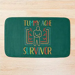 Vintage Tummy Ache Survivor       (6) Bath Mat