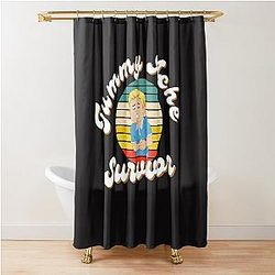 Tummy Ache Survivor sticker, Funny Tummy Ache Sticker, Stomach Ache Sticker, I'm A Survivor Sticker, Waterproof Sticker, Vinyl Sticker Shower Curtain