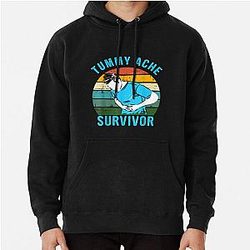 Vintage Tummy Ache Survivor Pullover Hoodie