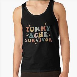 Tummy Ache Survivor Retro Vintage Tank Top