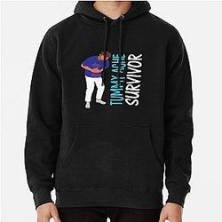 Funny Vintage Tummy Ache Survivor Pullover Hoodie