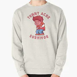 Tummy Ache Survivor | Tummy Ache Survivor Trends | Tummy relief | Stomach Ache | Tummy Pain  Pullover Sweatshirt