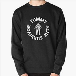  tummy Ache Survivor Funny Vintage Pullover Sweatshirt