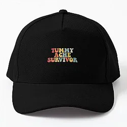 Vintage Tummy Ache Survivor, Tummy Ache Survivor, Stomachache IBS         Baseball Cap