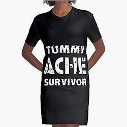 VINTAGE TUMMY ACHE SURVIVOR       Graphic T-Shirt Dress
