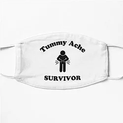 Tummy Ache Survivor 2020-2021 Social Distance Shirt Flat Mask