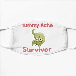 Tummy Ache Survivor Vintage Men Women Gift Flat Mask
