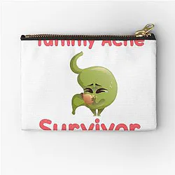 Tummy Ache Survivor Vintage Men Women Gift Zipper Pouch