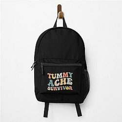 Tummy Ache Survivor Retro Gifts Tee Shirts for Men And Women T-shirt Backpack