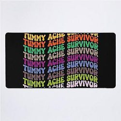 tummy ache survivor  Desk Mat