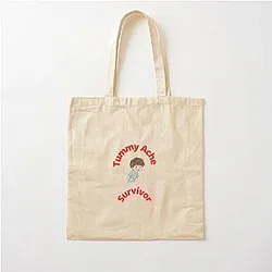 Tummy Ache Survivor W2 Cotton Tote Bag
