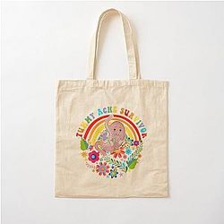 Vintage Tummy Ache Survivor, Tummy Ache Survivor, Stomachache IBS  (2) Cotton Tote Bag