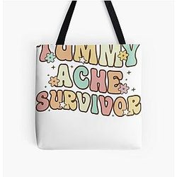 Tummy Ache Survivor shirt  All Over Print Tote Bag