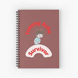 Tummy Ache Survivor W2 Spiral Notebook