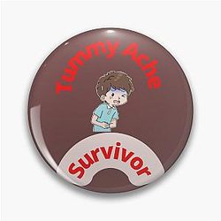 Tummy Ache Survivor W2 Pin