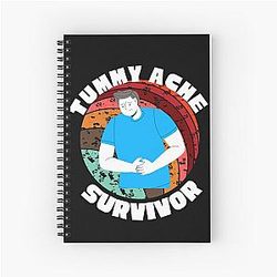  TUMMY ACHE SURVIVOR Spiral Notebook
