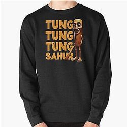 Funny Tung Sahur - Italian Brainrot Pullover Sweatshirt