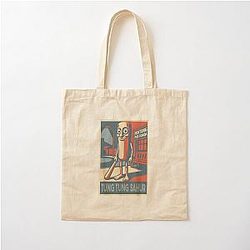 Vintage Funny Shirt Meme Brainrot Tung Sahur Cotton Tote Bag