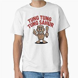 Tung Sahur - The perfect gift for meme lovers, internet trend enthusiasts, and teens who enjoy absurd style. Classic T-Shirt.