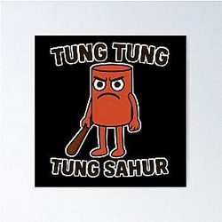 Tung Sahur – Minimalist Design Poster