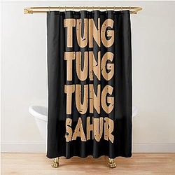 Funny Tung Sahur - Italian Brain Shower Curtain