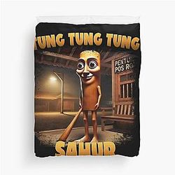Tung Sahur Italian Brainrot Patrol Duvet Cover
