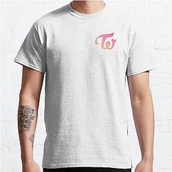 TWICE CLASSIC LOGO APRICOT NEON MAGENTA  Classic T-Shirt RB0809