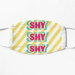 Twice Shy Shy Shy | Cute Kpop Song Lyrics Typography Flat Mask RB0809