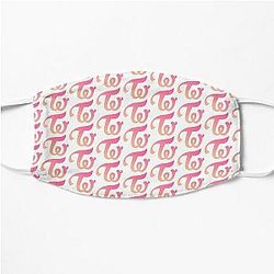 TWICE CLASSIC LOGO APRICOT NEON MAGENTA  Flat Mask RB0809