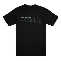 Say it Out Loud Black DTNK1504 Twilight T-Shirts