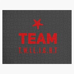 Twilight Puzzles - Team Twilight Saga Red Text Jigsaw Puzzle