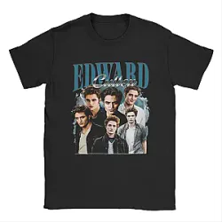 Twilight T-Shirt - Vintage Edward Cullen Retro 90 Homage Twilight Fun Cotton T Shirts