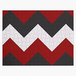 Twilight Puzzles - Twilight Chevron Pattern Jigsaw Puzzle