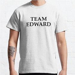 Twilight T-Shirts - Team Edward Twilight Saga Black Classic T-Shirt